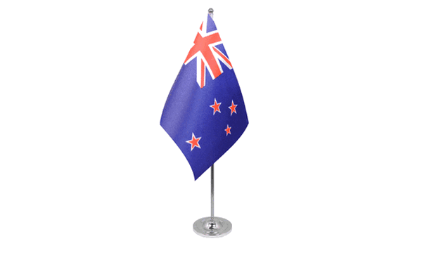 New Zealand Satin Table Flag